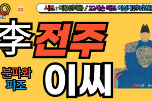 전주이씨 분파와 시조